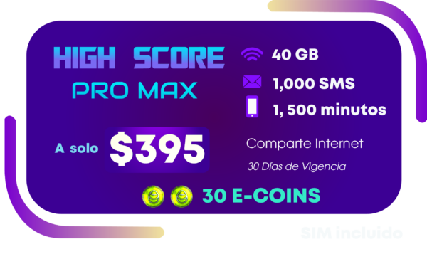 HIGH SCORE PRO MAX + SIM